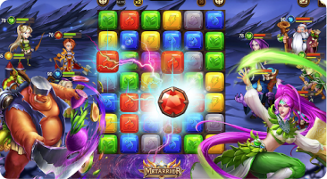 戦略的マッチ3 RPG